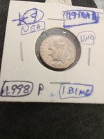 1998 P USA Roosevelt Dime Coin