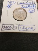 2005-D USA Roosevelt Dime Coin