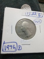 1974-D Washington Quarter Dollar Coin