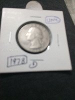 1978 D Washington Quarter Coin UNC