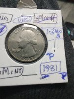 1981 P Washington Quarter Coin
