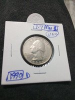 1990 D United States Washington Quarter Dollar Coin