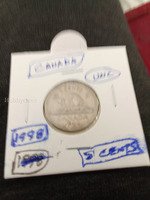 1998 Canada 5 cents unc coin.