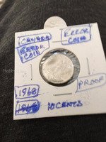 1968 Canada 10 Cents Proof Coin