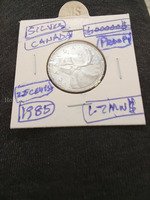 1985 Canada 25 Cents Silver Proof Coin