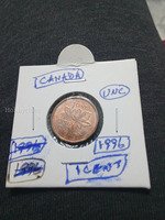 1996 Canada 1 Cent Coin UNC