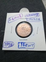 1998 Canada 1 Cent Coin