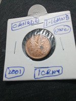 2001 Canadian 1 Cent Coin