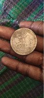 Vintage Indian Coin with Hindu Deities
