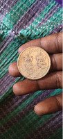 Vintage Indian Coin with Hindu Deities - Image 2