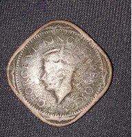 1943 British India 2 Annas Coin - King George VI - Image 2
