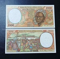 Central African States 2000 Francs Banknote (((My whatsapp number 9831752206)))