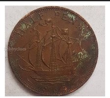 1965 British Half Penny Coin Featuring Queen Elizabeth II - Image 2