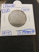 1979 France 2 Francs Coin - UNC Condition