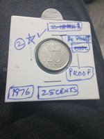 1976 Netherlands 25 Cents Proof Coin
