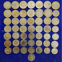 50 diffrent bimetal coin from 26 diffrent countries (My whatsapp number 9831752206)