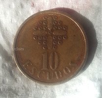 1987 Portugal 10 Escudos Coin