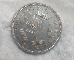 1965 South Africa 5 Cents Coin