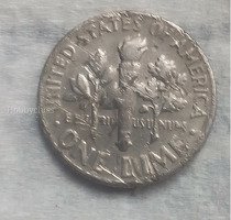 1966 US Roosevelt Dime Coin - Image 2
