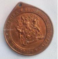 Vintage South African Republic Copper Token - 1961