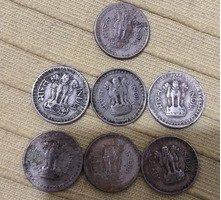 Collection of Vintage Indian 25 Paise Coins (1975-1987) - Image 2