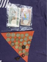 Collection of Old Indian Coins and Banknotes