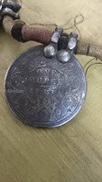 Antique 1875 British India One Rupee Coin Pendant