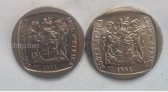 1994 South Africa 5 Rand Presidential Inauguration Coins - Pair - Image 2