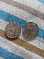 Pair of 1946 India Half Rupee Coins Featuring King George VI - Image 2