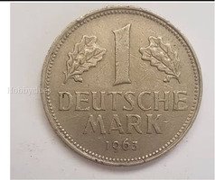 1963 Germany 1 Deutsche Mark Coin - Image 2