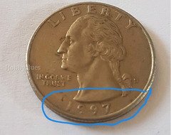 1997 US Washington Quarter Coin