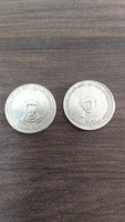 5 Rs Commerative Coins(two) of 150TH BIRTH ANNIVERSARY - MADAN MOHAN MALVIYA.