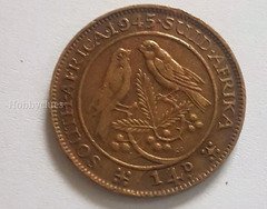South African 1/4 Penny Coin 1945