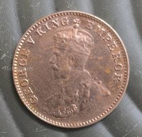 1936 British India One Quarter Anna Coin - King George V - Image 2