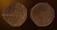 1944 India 1/2 Anna Coin Featuring King George VI