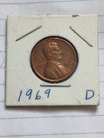 1969 D Lincoln penny