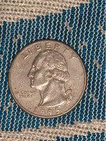 1895 US Liberty Quarter Dollar Coin