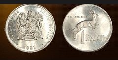 1981 South Africa 1 Rand Coin