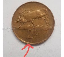 1987 South Africa 2 Cent Coin - Image 2