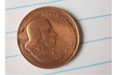 1966 South Africa 2 Cent Coin