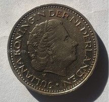 1971 Netherlands 1 Gulden Coin
