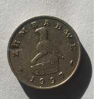 1991 Zimbabwe 5 Cents Coin