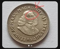 1961 South Africa 2½ Cents Coin
