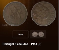 Portugal 5 Escudos Coin 1964 - Image 2