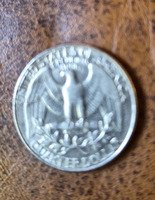 1989 US Washington Quarter Coin - Image 2