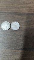 Two Nos of 5 Rs Commerative Coins.