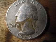 1965 US Washington Quarter Coin