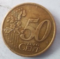 2000 Netherlands 50 Euro Cent Coin