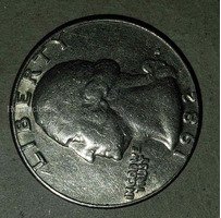 1982 US Quarter Dollar Coin