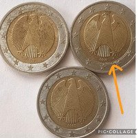 Set of 3 German 2 Euro Coins (2002, 2010, 2019) - Image 2